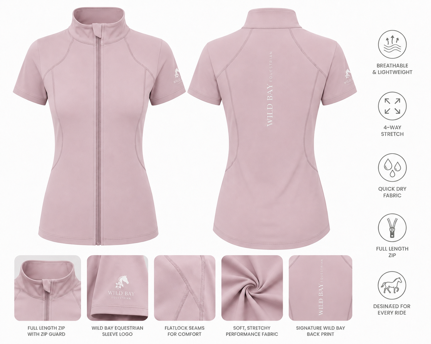 Essential Full Zip Base Layer